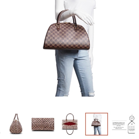 Louis Vuitton Elegant Brown Checkered Women's Handbag - Picture 5 of 7